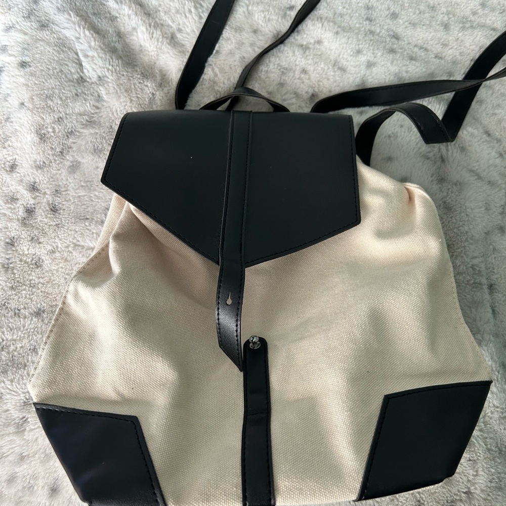 Black and Cream Women's Backpack